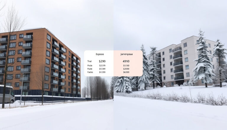 Vuokra-asunnot Espoossa ja Järvenpäässä – vertailu ja hinnat